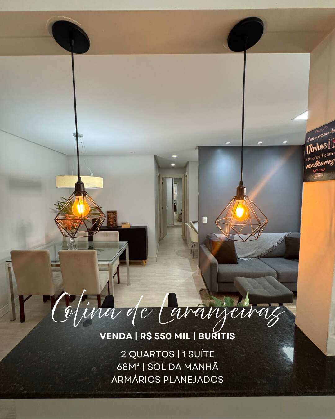 Allan Oliveira VENDE Buritis 2 quartos c/ suíte | Colina de Laranjeiras